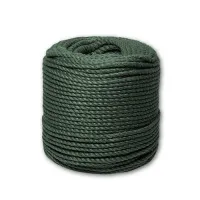 Канат джутовый ДТ тросовой свивки d.   8 мм зеленый
