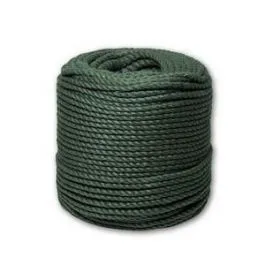 Канат джутовый ДТ тросовой свивки d. 10 мм зеленый