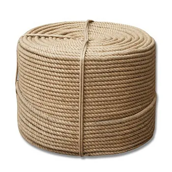 Веревка джутовая Д хозяйственная d.  4 мм